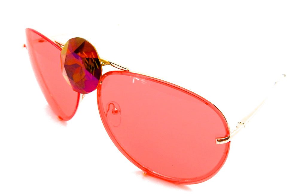 DIAMOND MAXXX PINK RUST AVIATORS
