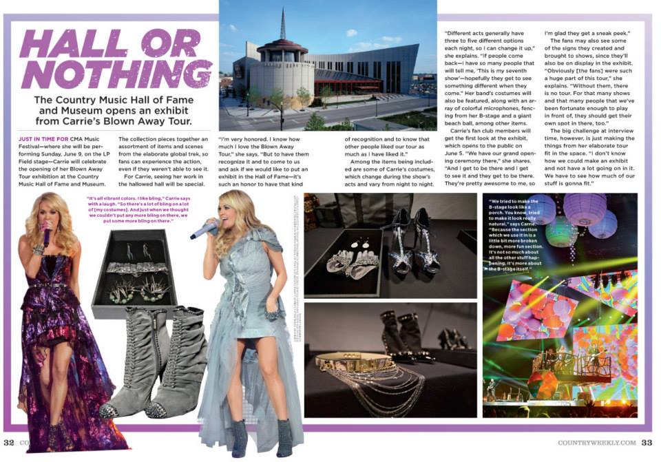 CARRIE UNDERWOOD COUNTRY MUSIC HALL OF FAME OCTOBER 2013