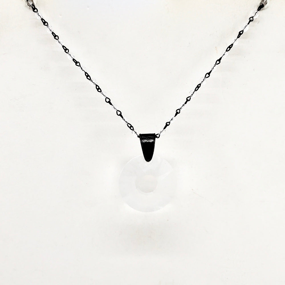 RARE FIND MOONLIGHT ROUND MOONLIGHT CHAIN NECKLACE