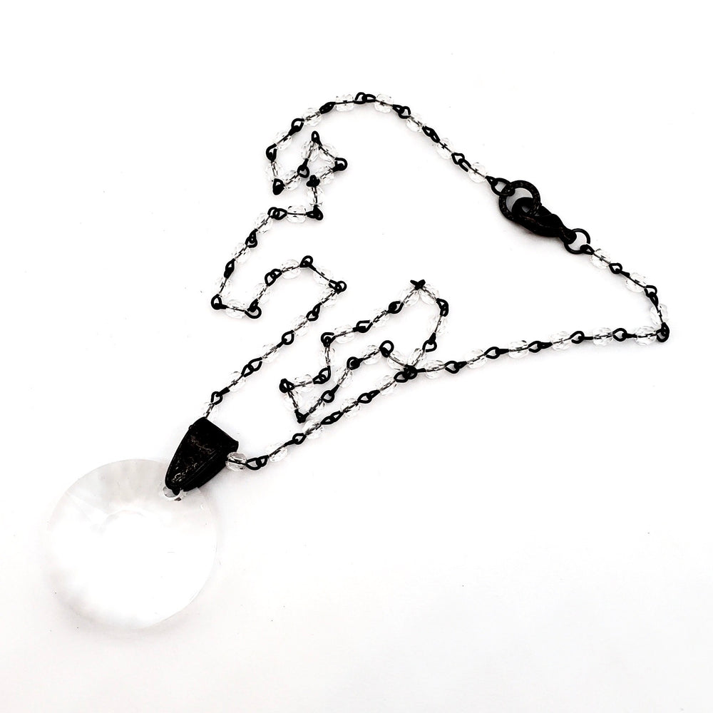 RARE FIND MOONLIGHT ROUND MOONLIGHT CHAIN NECKLACE