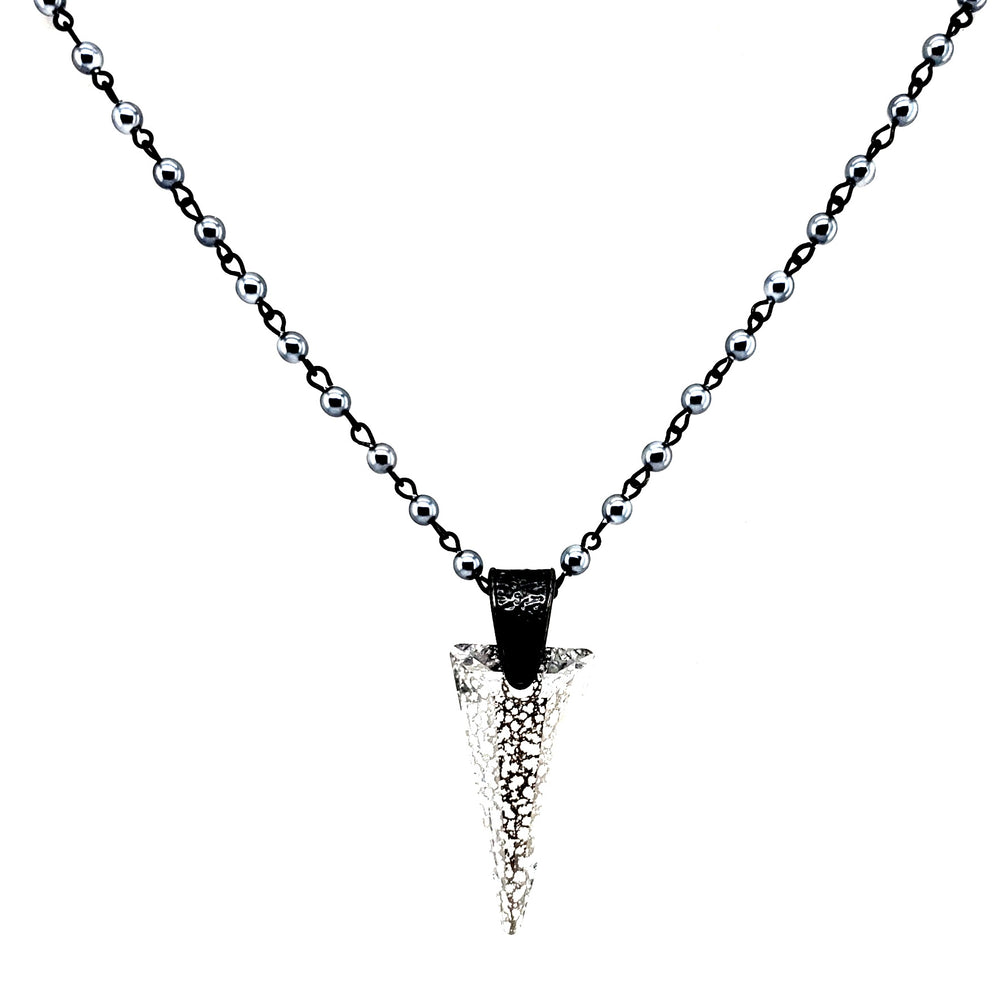 RARE FIND LONE WOLF SPIKE SMOKE CHAIN NECKLACE