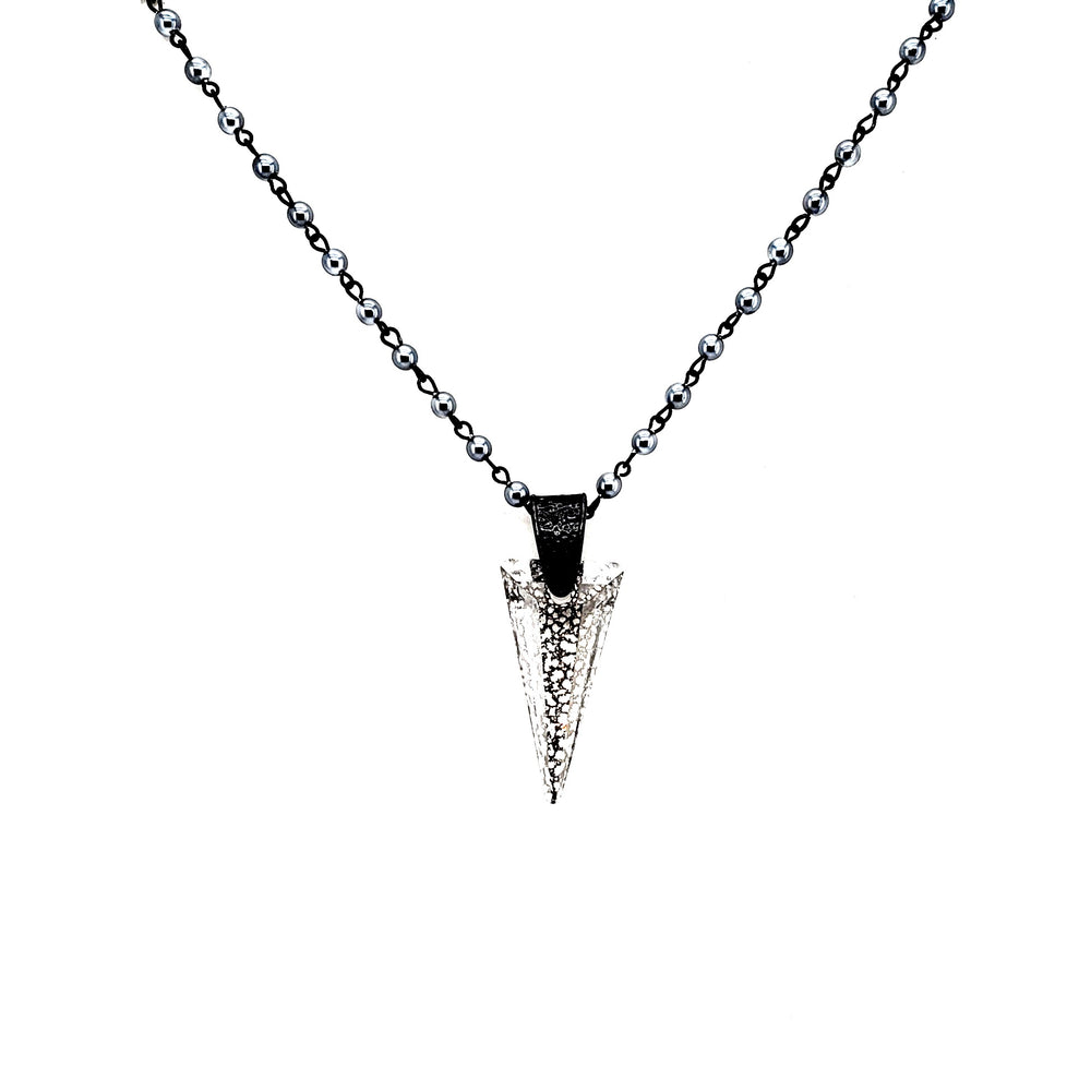 RARE FIND LONE WOLF SPIKE SMOKE CHAIN NECKLACE