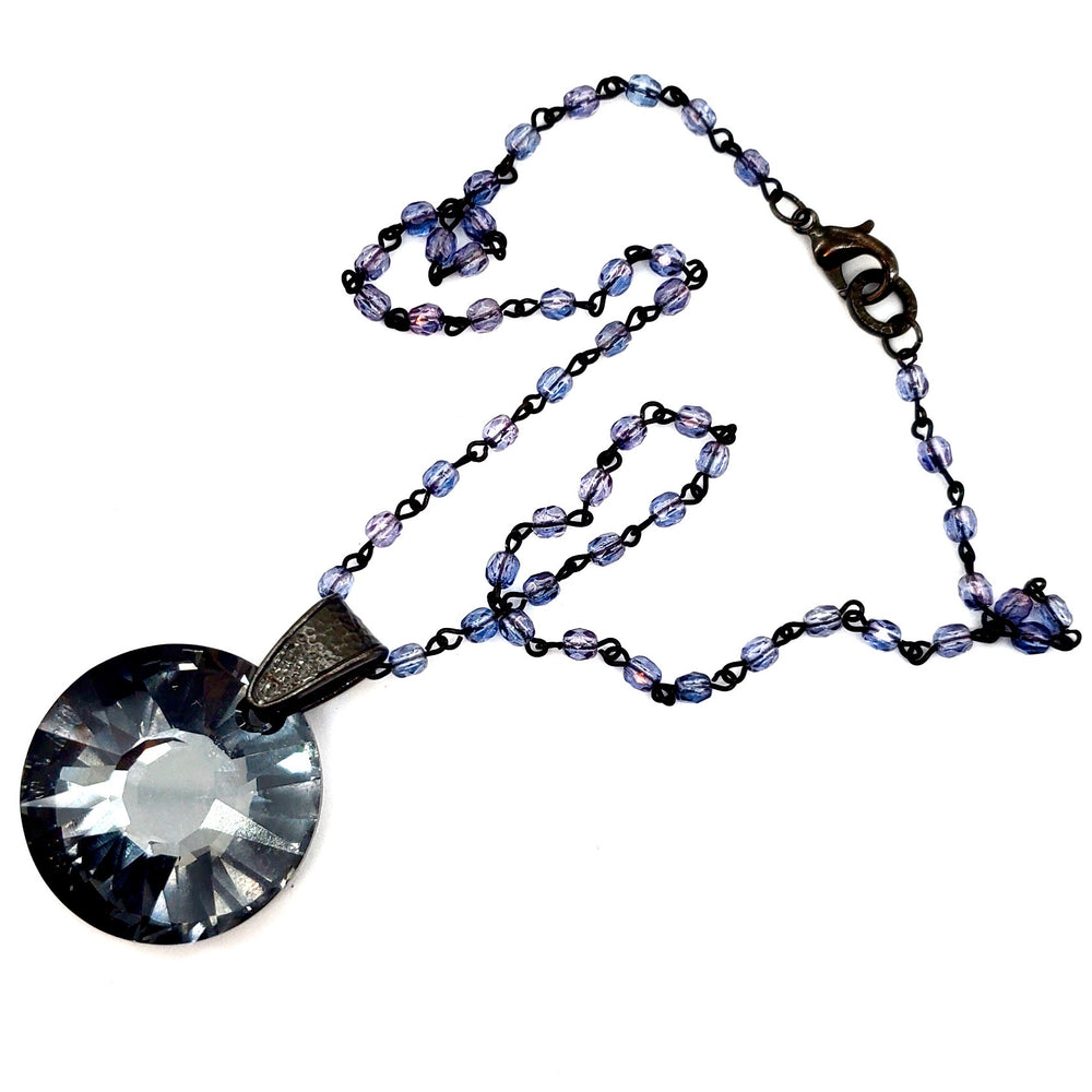 RARE FIND SHADOW ROUND WISTERIA CHAIN NECKLACE