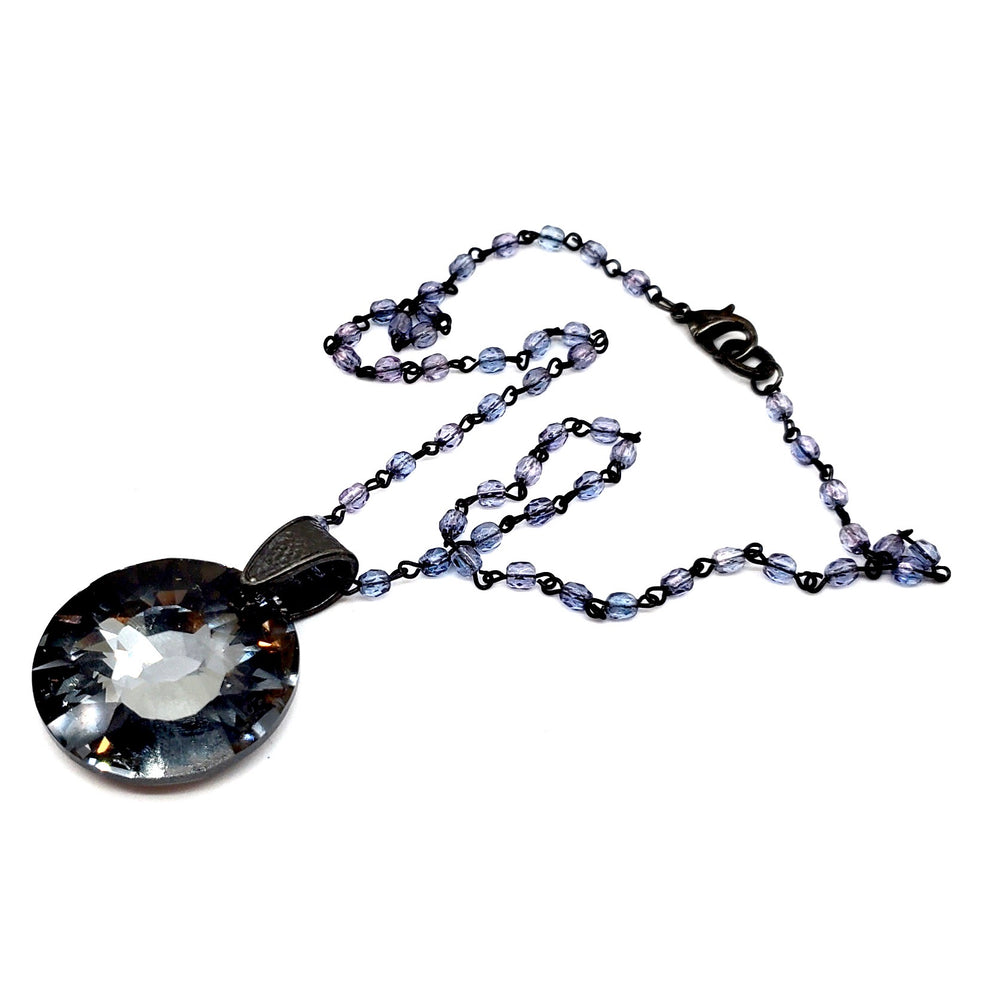 RARE FIND SHADOW ROUND WISTERIA CHAIN NECKLACE