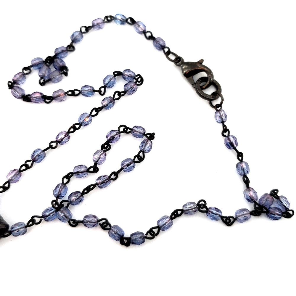 RARE FIND SHADOW ROUND WISTERIA CHAIN NECKLACE