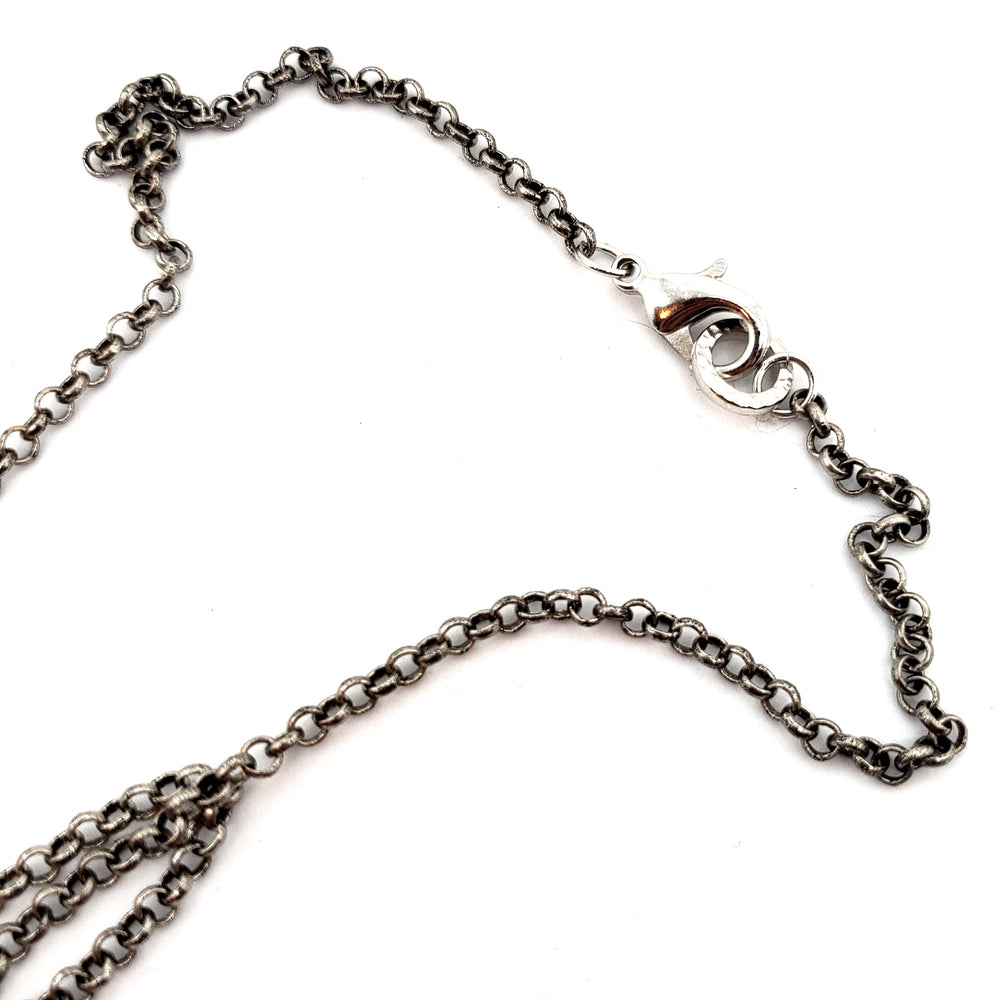 RARE FIND MOONLIGHT DROP SILVER CHAIN NECKLACE