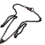 RARE FIND SMOKE DROP BLACK CHAIN NECKLACE