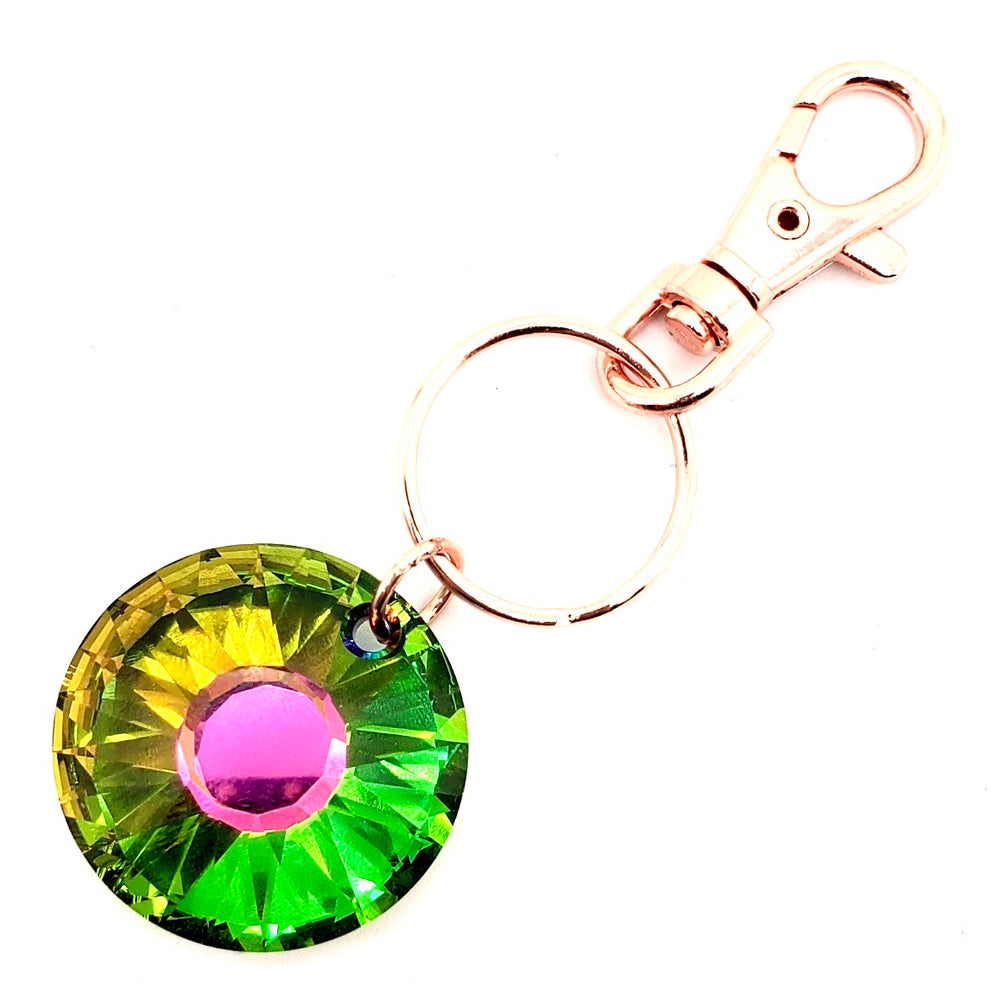 RARE FIND SPHINX ROUND GOOD LUCK KEY CHARM