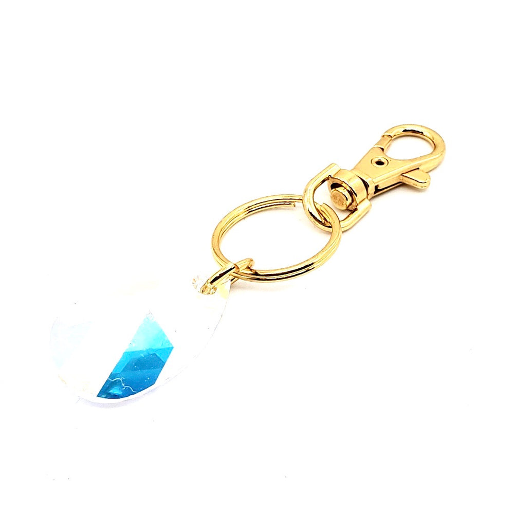 RARE FIND OPAL DROP GOOD LUCK KEY CHARM