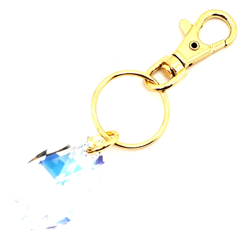 RARE FIND OPAL DROP GOOD LUCK KEY CHARM