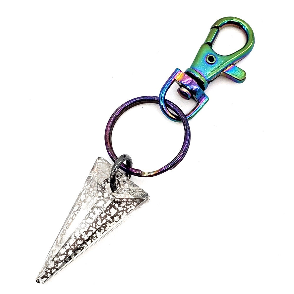 RARE FIND LONE WOLF SPIKE GOOD LUCK KEY CHARM