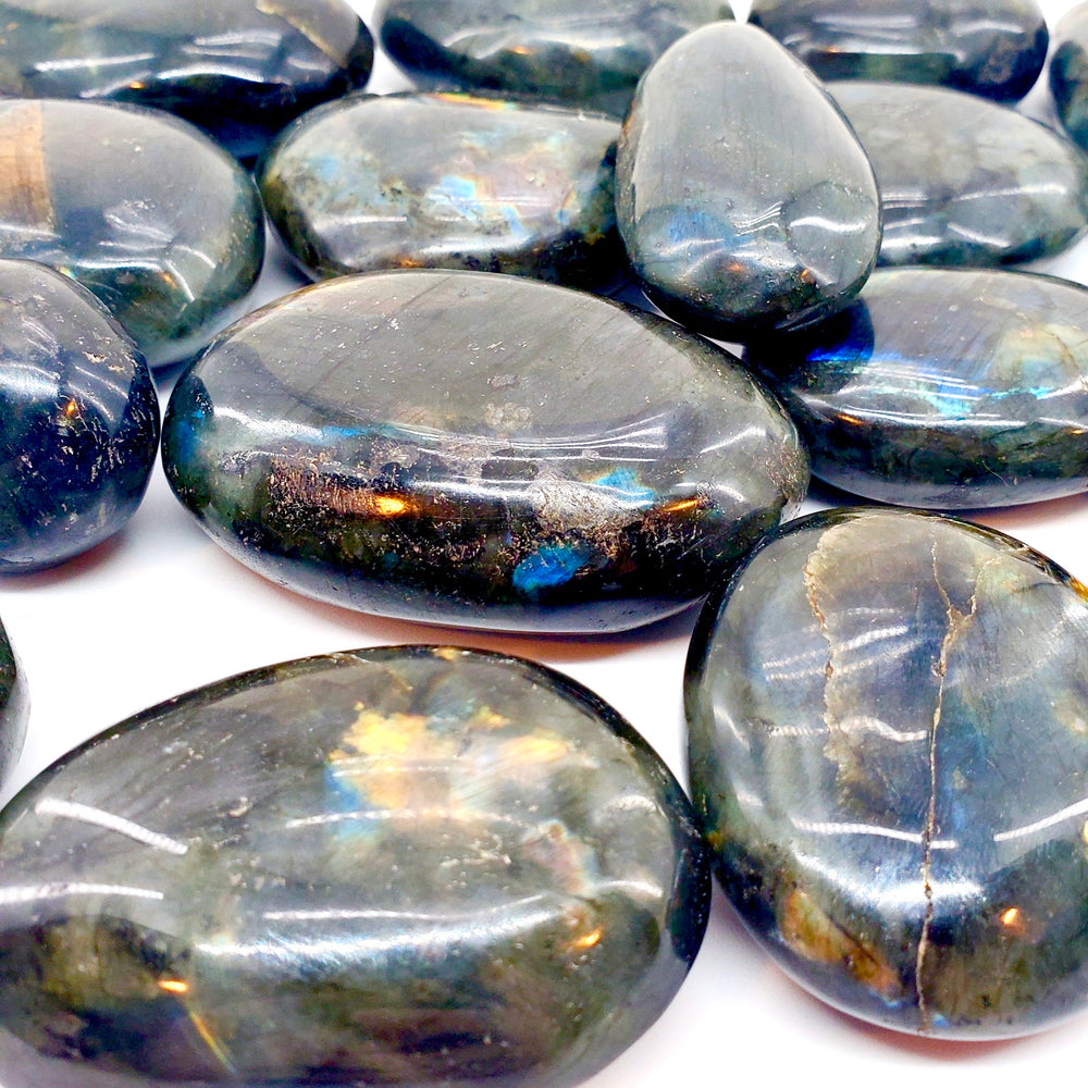 LABRADORITE PALM STONE