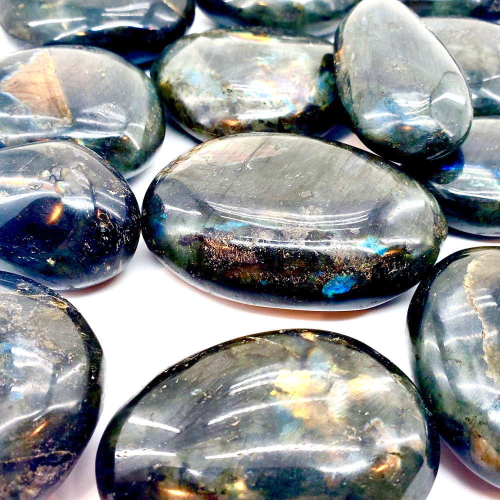 LABRADORITE PALM STONE