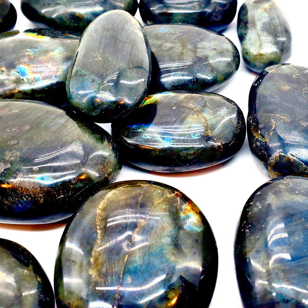 LABRADORITE PALM STONE
