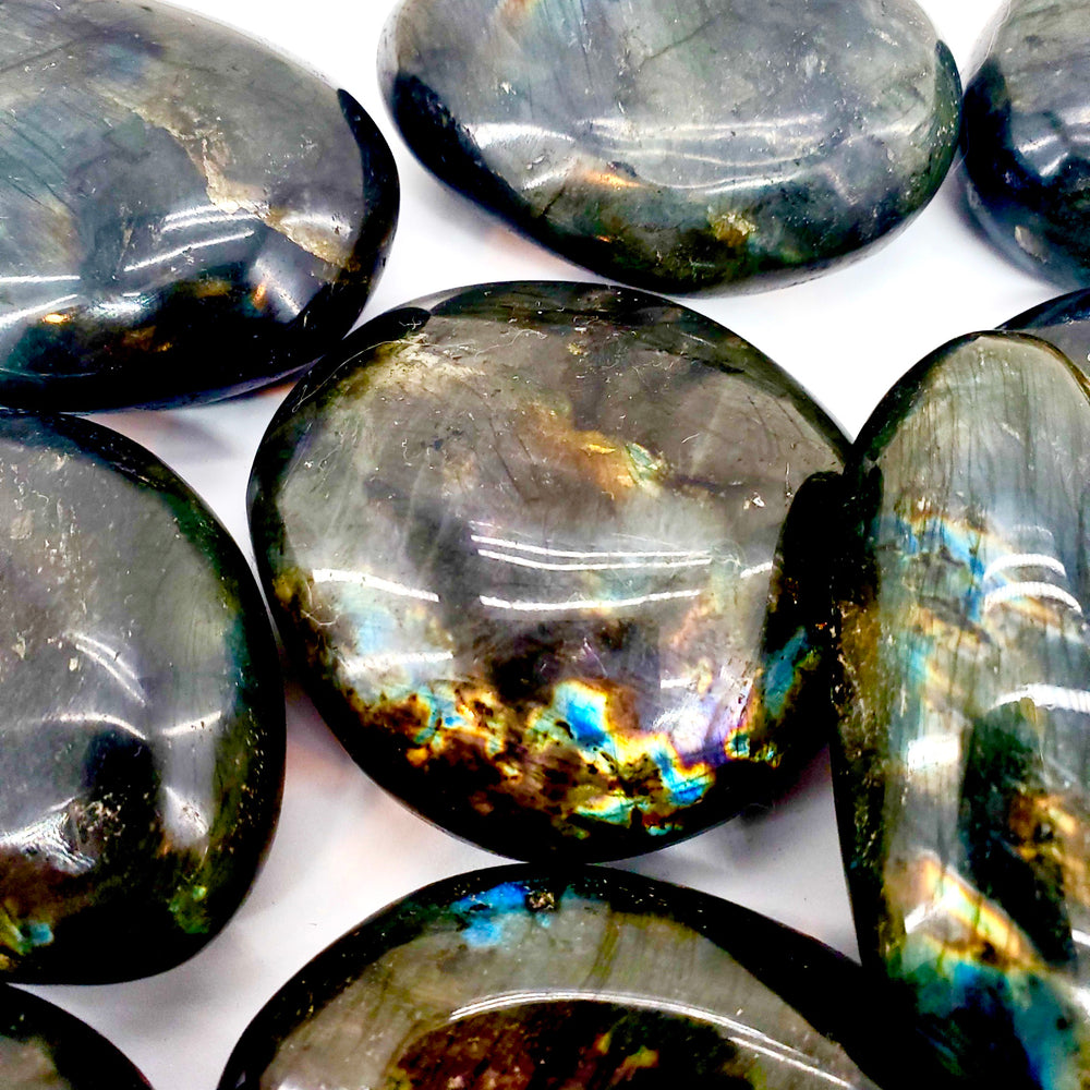 LABRADORITE PALM STONE