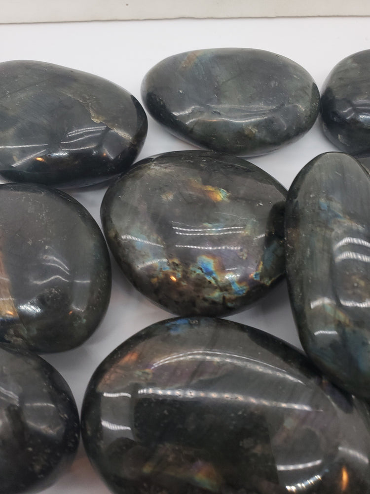 LABRADORITE PALM STONE
