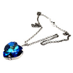 HEART THROB SAPPHIRE HEART NECKLACE