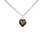 HEART THROB LEOPARD QUEEN HEART NECKLACE