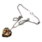 HEART THROB LEOPARD QUEEN HEART NECKLACE