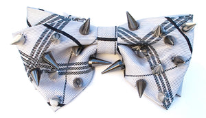 SILVER BOW TIE