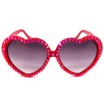 LOLITA BABY'S ON FIRE RHINESTONE HEART SUNGLASSES