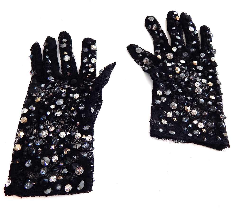 BLACK CAVIAR SHORTIE GLOVES