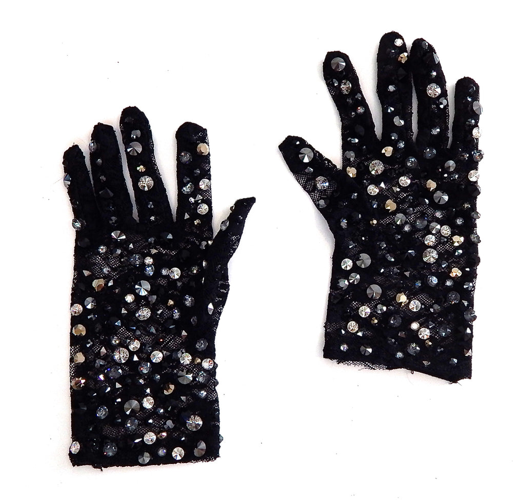 BLACK CAVIAR SHORTIE GLOVES