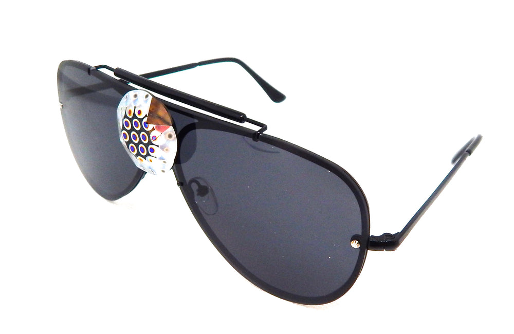 DIAMOND MAXXX BLACK TIGER TEARS AVIATORS