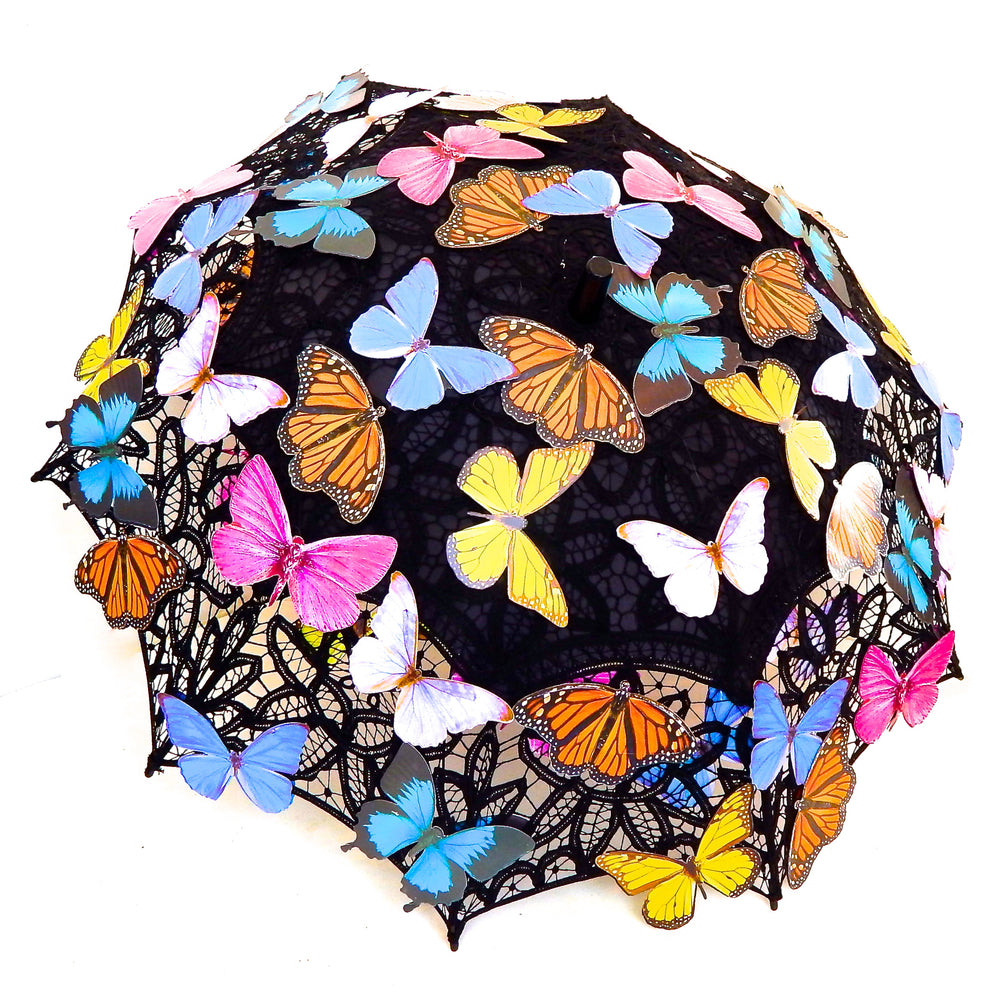 BUTTERFLY KNIFE PARASOL BLACK