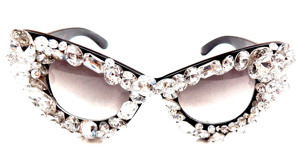 SCANDALOUS RHINESTONE CATS MEOW SUNGLASSES