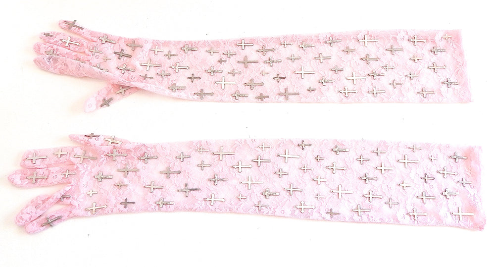 CONFESSION PINK OPERA GLOVES