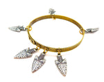 THUNDERBIRD DEADWOOD ARROWHEAD BANGLE (GOLD)