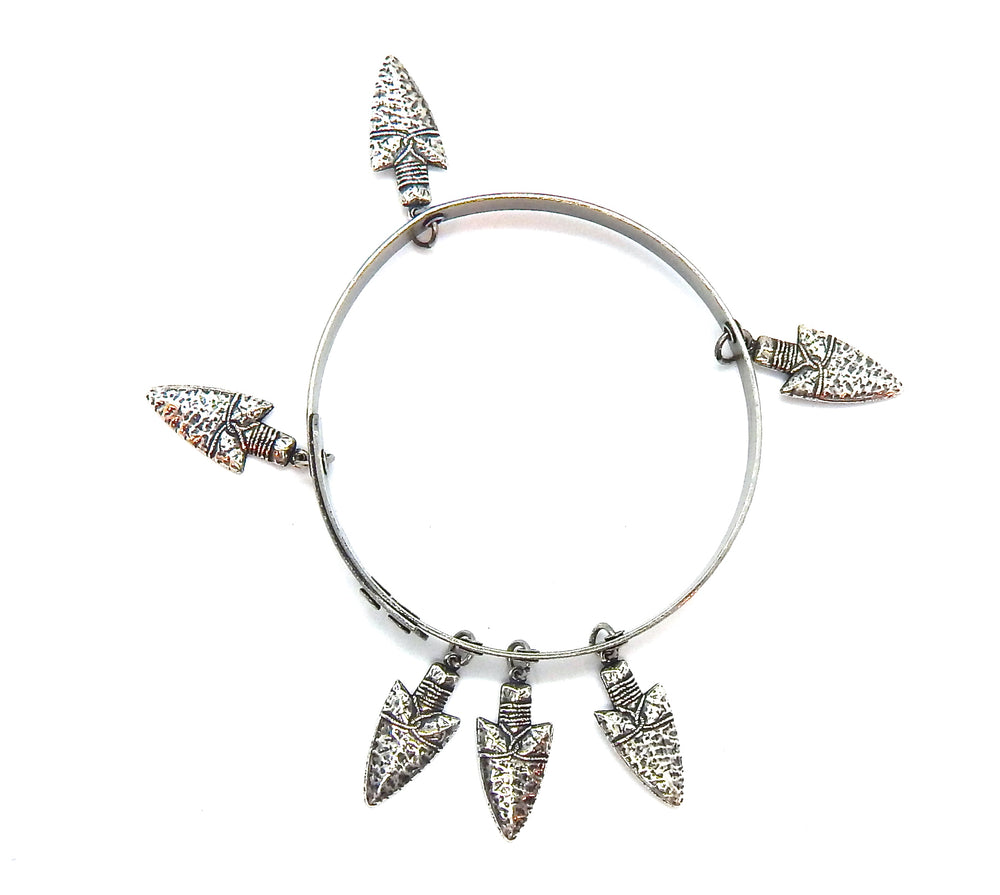 THUNDERBIRD DEADWOOD ARROW BANGLE (SILVER)