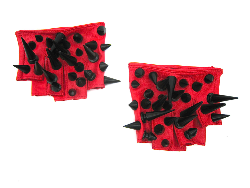 DEVILS TONGUE RED HALF GLOVES