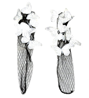 WHITE BUTTERFLY SOCKS