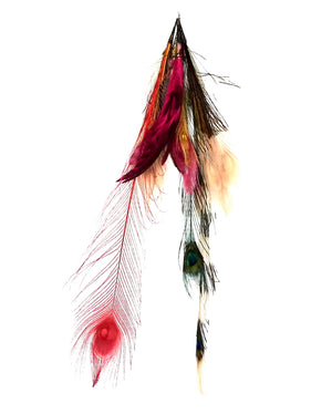 FEATHER CARNIVAL1 EARRING