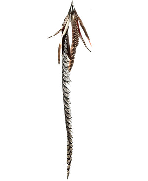 FEATHER TIGER TURKEY EARRING