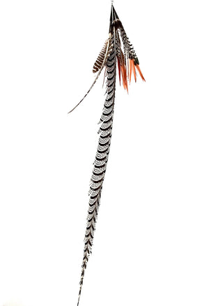 FEATHER TIGER LEOPARD EARRING