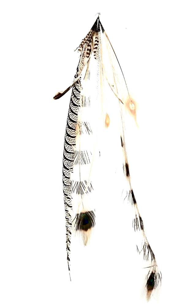 FEATHER TIGER EARRING