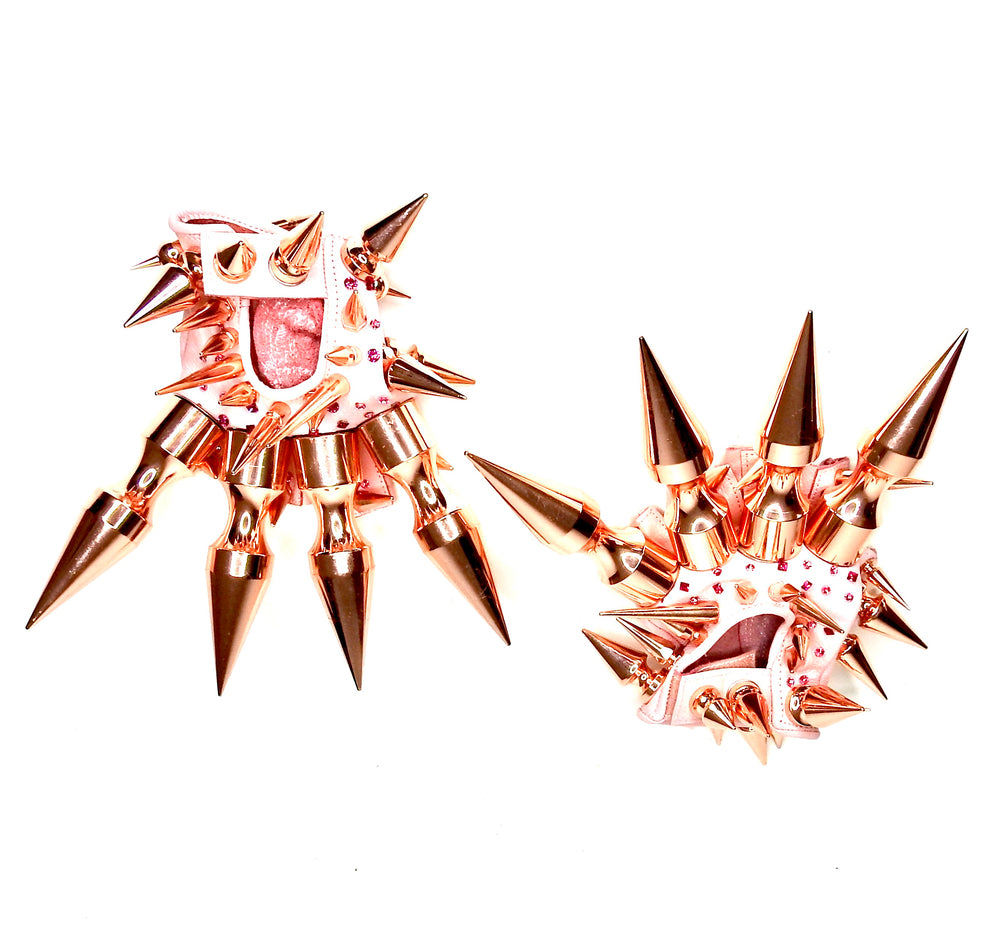 ROSE GOLD FIST FIGHT GLOVES