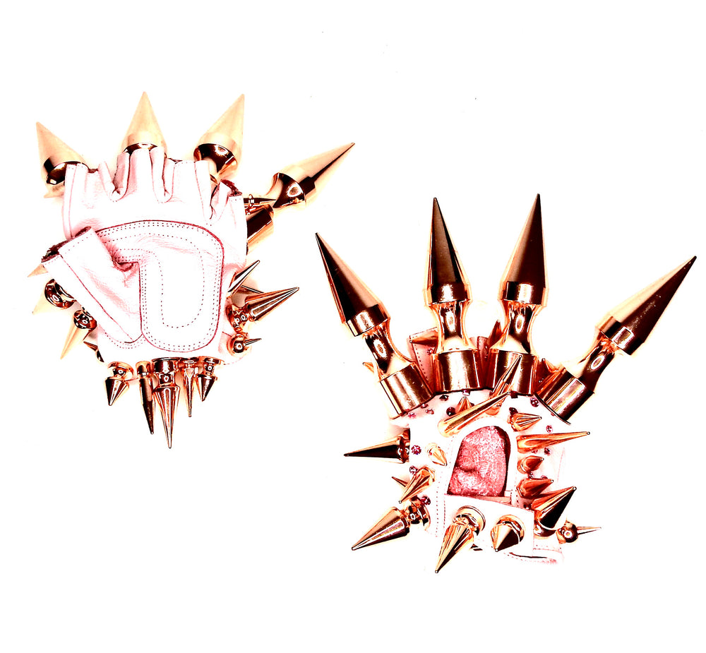 ROSE GOLD FIST FIGHT GLOVES