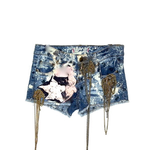 REBEL DENIM SHORTS