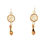 FISTS OF FURY GOLD COIN EARRINGS