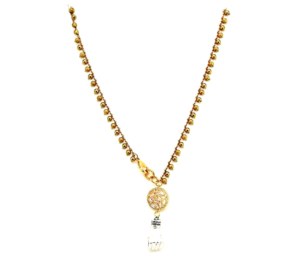 FISTS OF FURY GOLD & SILVER COIN NECKLACE