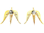 WESTRAY GOLDEN PANTHER FRINGE EARRINGS