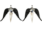 WESTRAY SHADOW PANTHER FRINGE EARRINGS