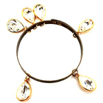 THUNDERBIRD CRYSTAL SCORPION DROP BANGLE GOLD