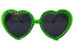 LOLITA LUCKY RHINESTONE HEART SUNGLASSES