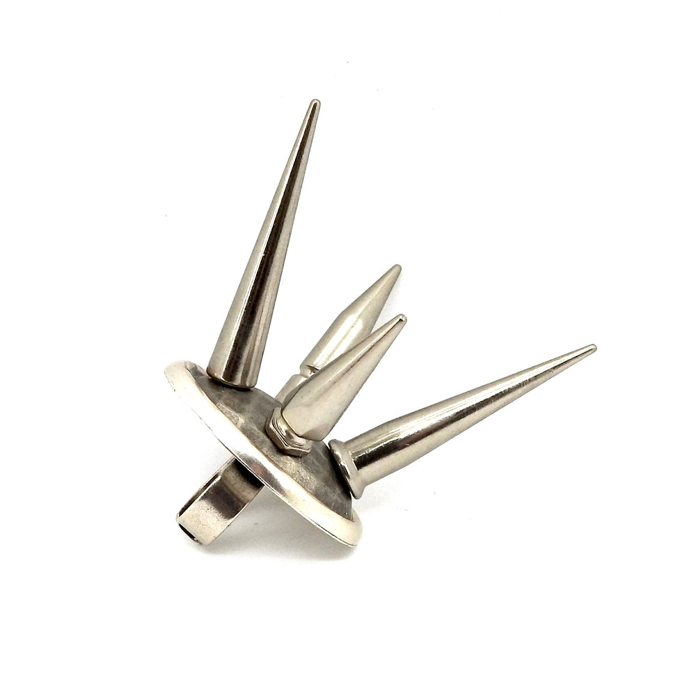 DISCO SPIKE RING SILVER