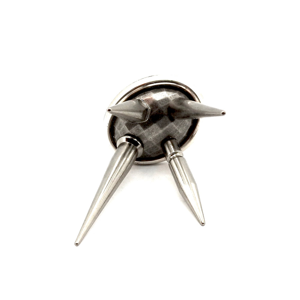 DISCO SPIKE RING SILVER